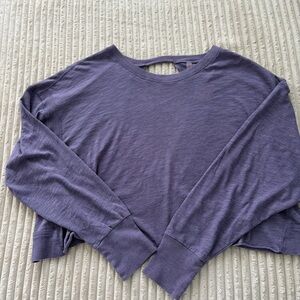 FP Movement My Time Long Sleeve Knit Tee Free People Graphite XS